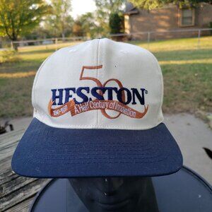 Vintage Hesston Tractor 50th Anniversary Cap Hat‎ Strap Back 1997